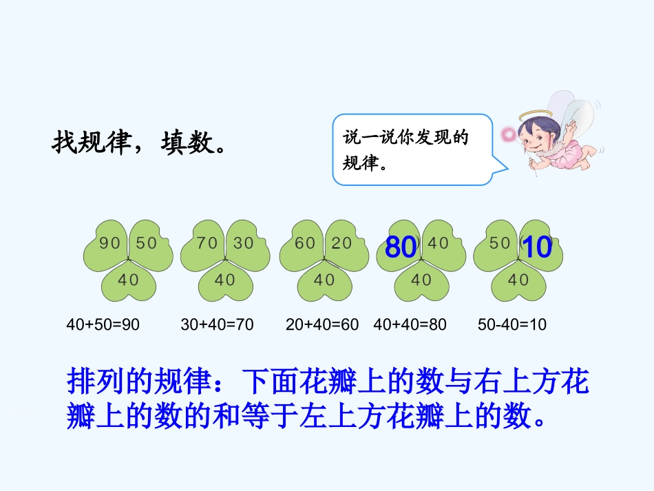 小学数学人教2011课标版一年级一年级数学下册找规律例4课件_第3页