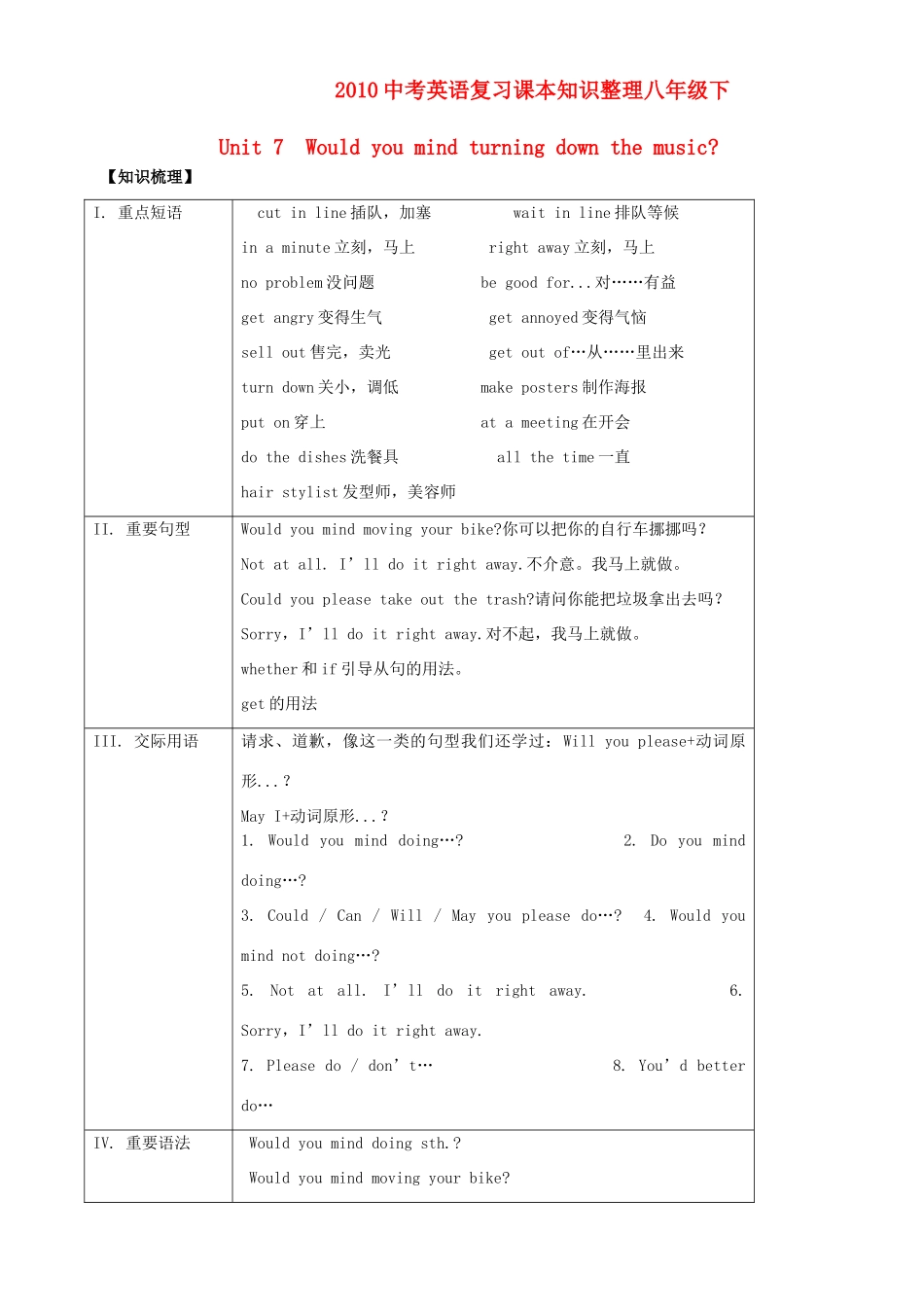 九年级下 Unit7试卷_第1页