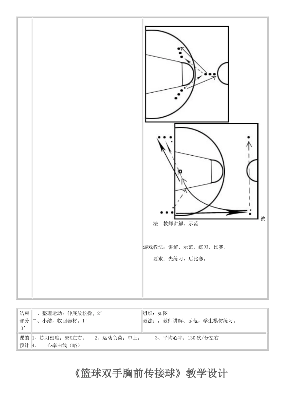 篮球双手胸前传接球教案_第3页