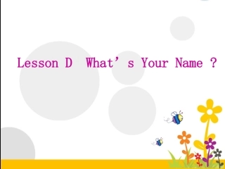 lessonDWhatIsYourName