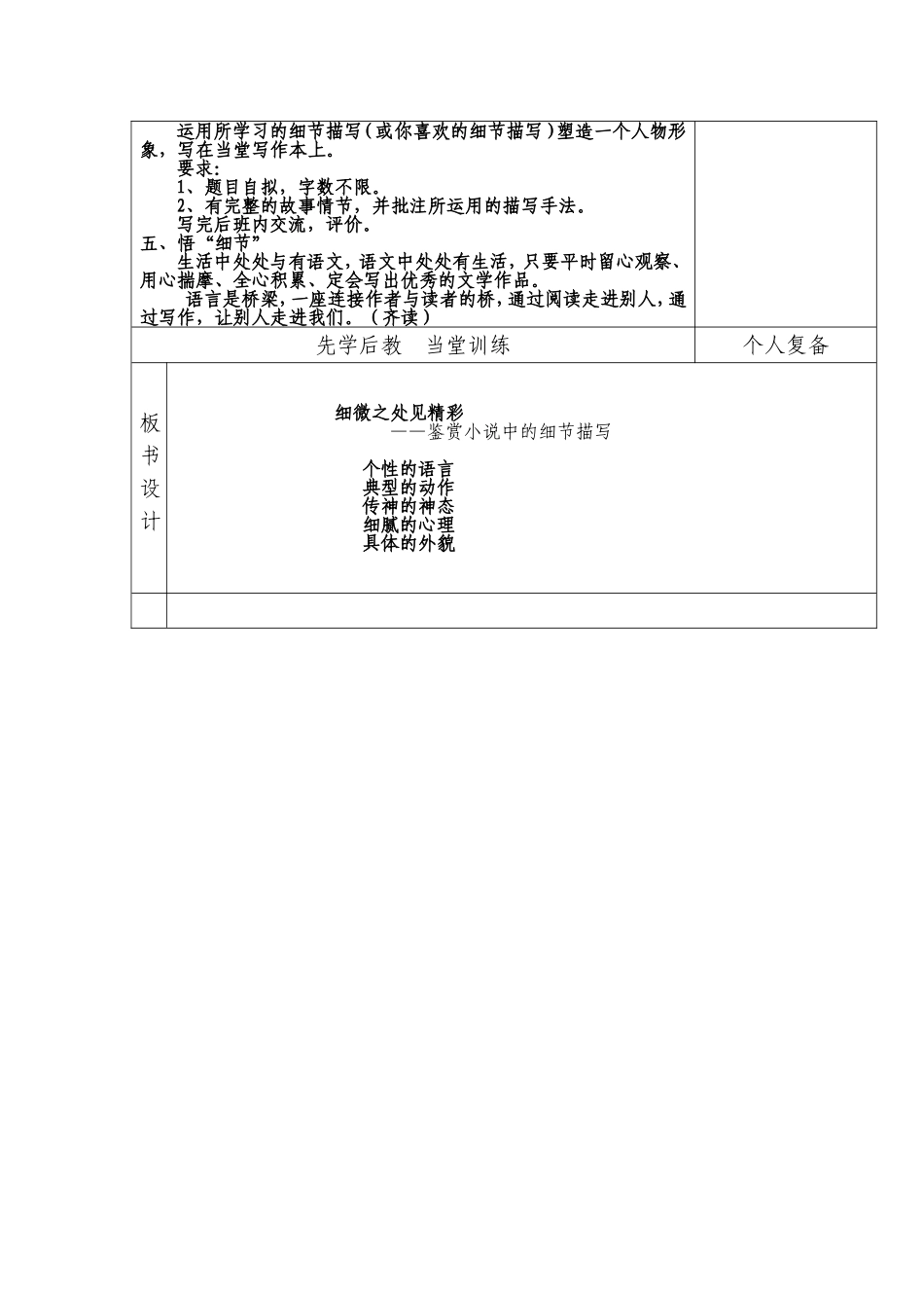 细微之处见精彩教案_第2页