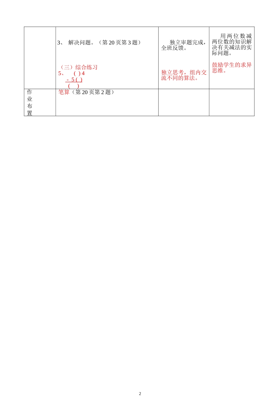 两位数减两位数(不退位减)_第2页