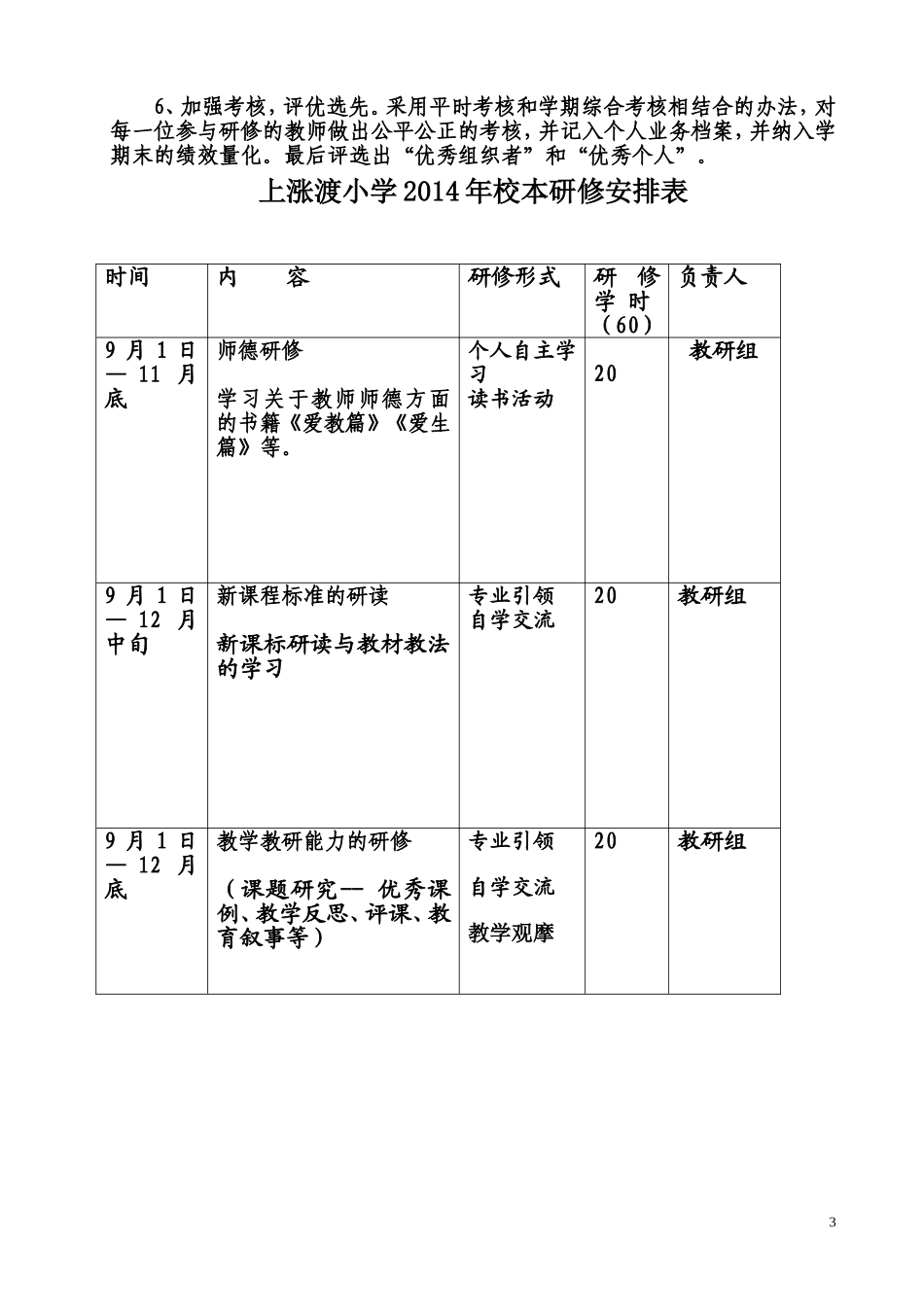 校本研修实施方案-(4)_第3页
