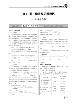 中考英语 听课篇24(pdf) 人教新目标版试卷