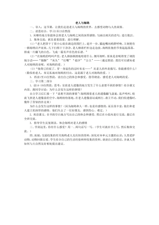 老人与海鸥教学设计二