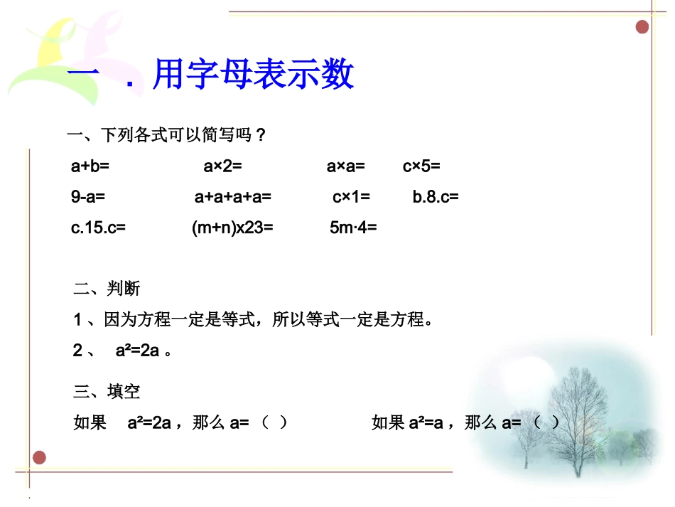 简易方程整理复习_第2页