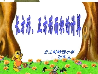 长方形正方形面积计算讲课新孙东立