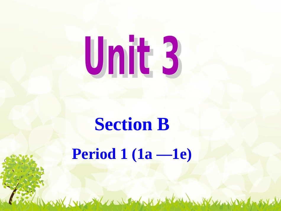 典案二-PPT教学案例-Section-B-(1a-1e)_第1页