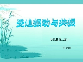 1.4受迫振动与共振