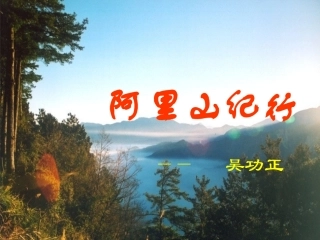阿里山纪行-(2)