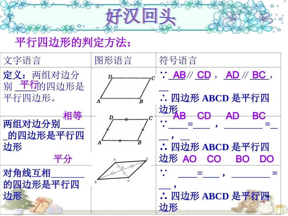 平行四边形的判定——判定定理1、2_第2页