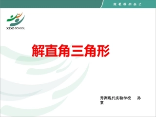 1.3解直角三角形