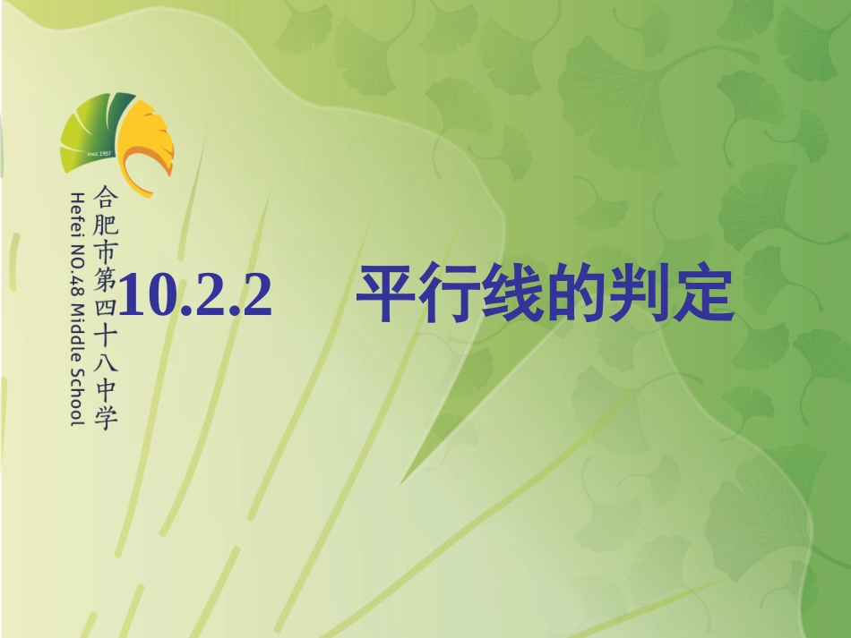 平行线的判定方法1_第1页