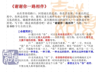 作文--一路有你相伴