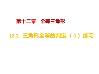 12.2--三角形全等的判定(3)练习.2--三角形全等的判定(3)练习