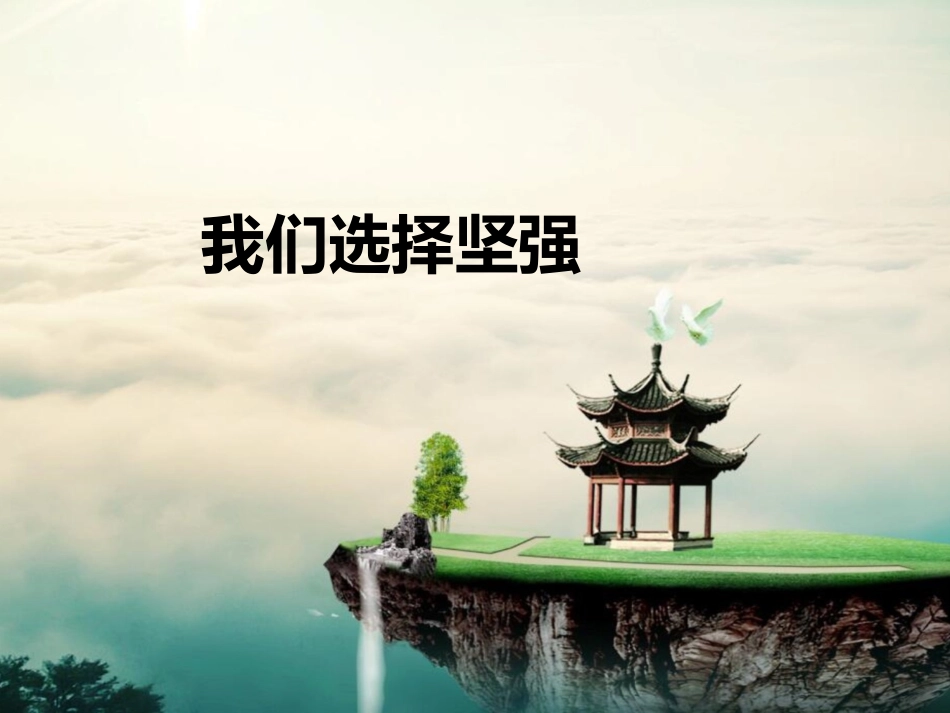 (2017春季版)《我们选择坚强》课件_第1页