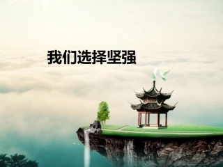 (2017春季版)《我们选择坚强》课件