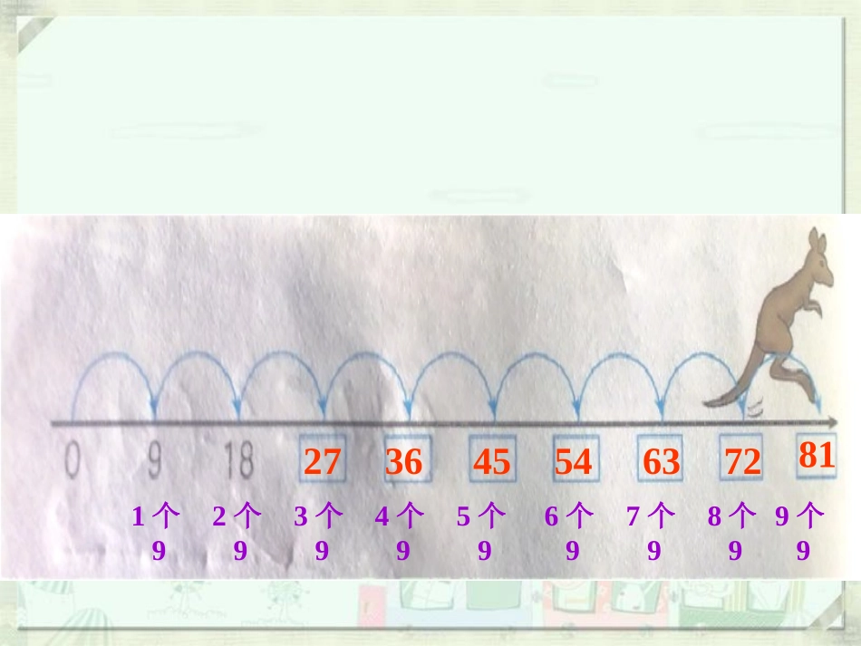 小学数学人教2011课标版二年级９的乘法口诀_第2页
