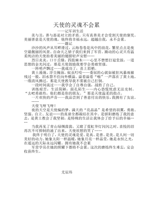 天使的灵魂不会累