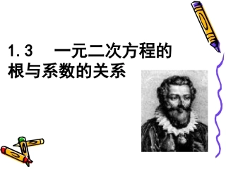 1.3一元二次方程的根与系数的关系 (3)