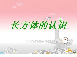 人教版小学数学五年级下册《长方体的认识》课件