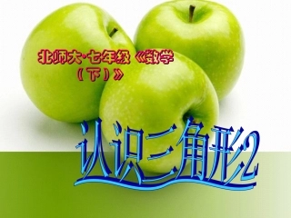 3.1认识三角形-2