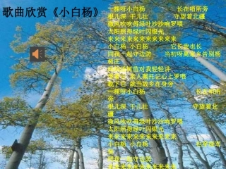 1.白杨礼赞