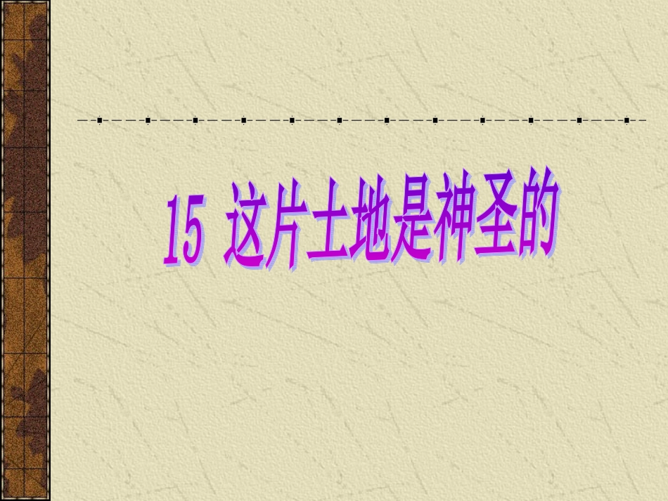 15这片土地是神圣的_第1页