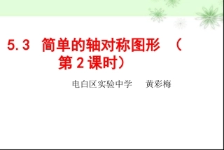 线段的轴对称性-(2)