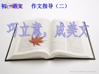 巧立意成美文二