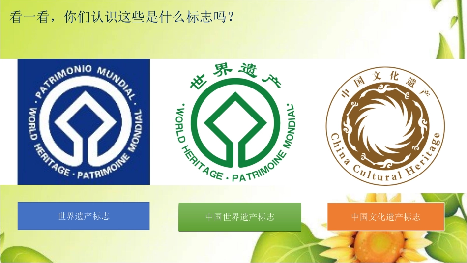 第二单元保护世界遗产_第1页