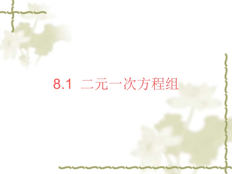 二元一次方程.1二元一次方程组_第3页