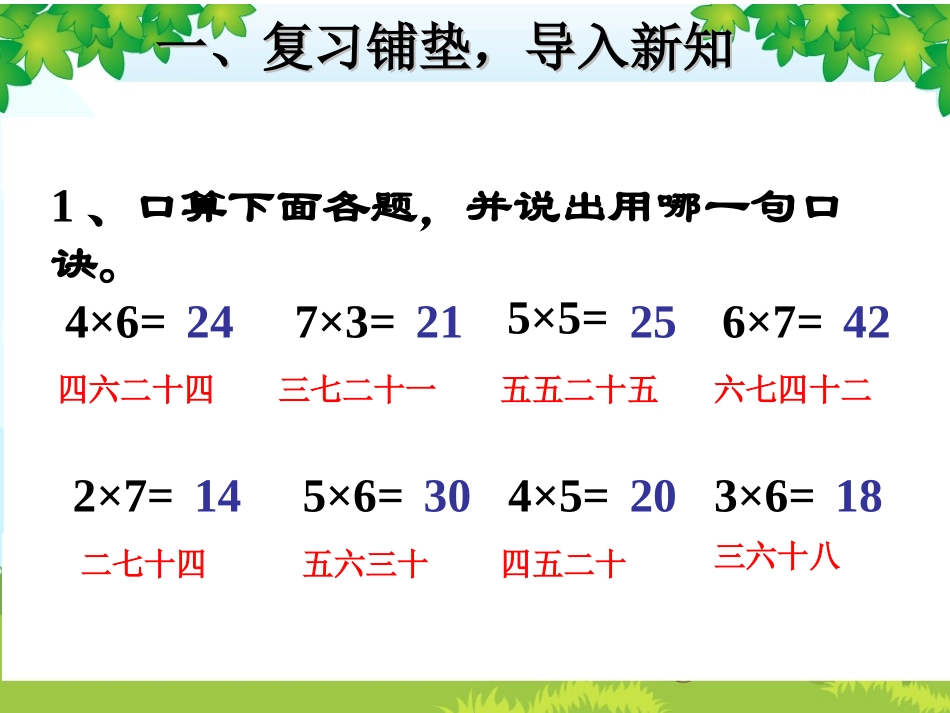 小学数学人教2011课标版二年级８的乘法口诀_第2页