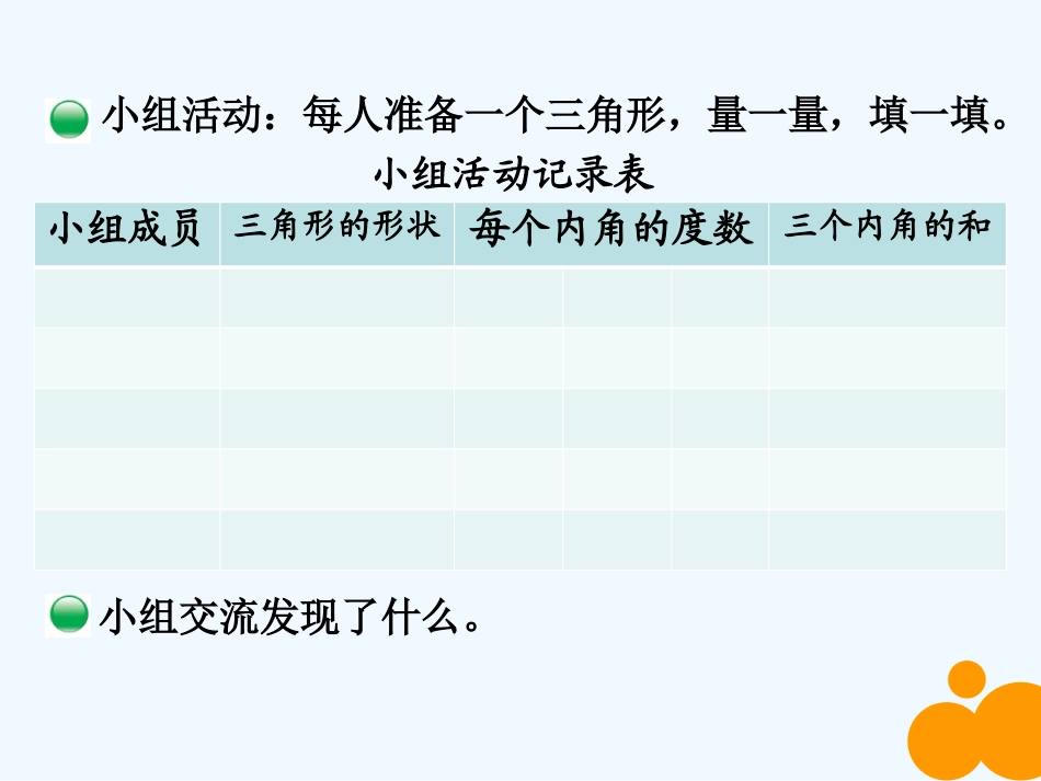 小学数学北师大2011课标版四年级探索三角形内角和_第3页
