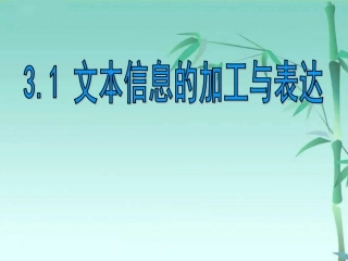 3.1.1常见文本类型