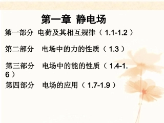 1.1静电现象与电荷守恒