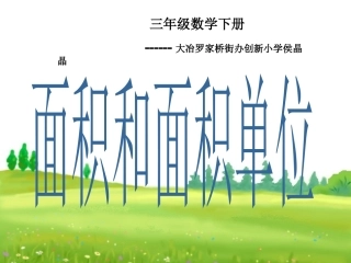 人教2011版小学数学三年级面积和面积单位-(12)