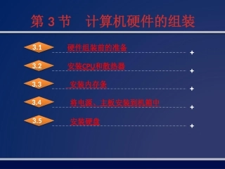 第三节计算机硬件的组装