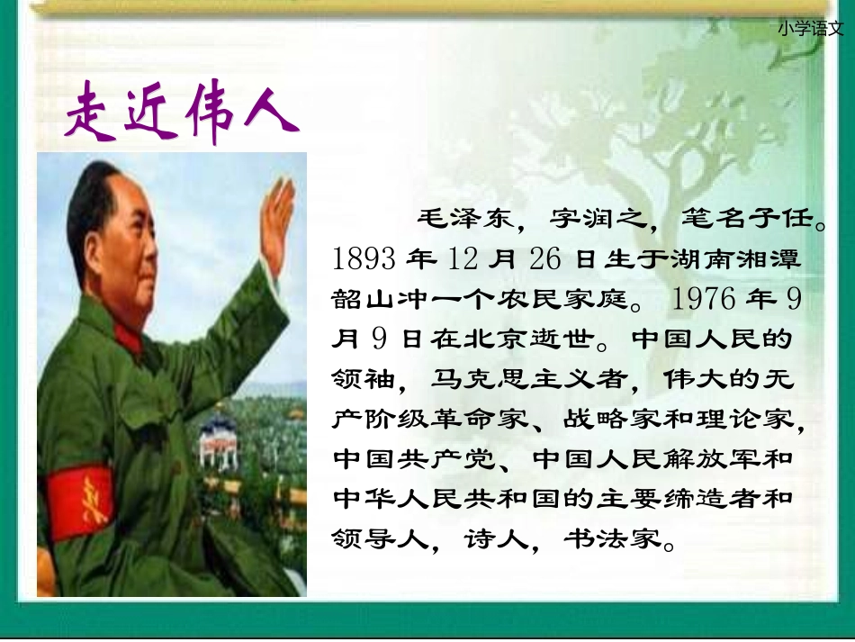 人教版语文五上28《毛主席在花山》_第2页