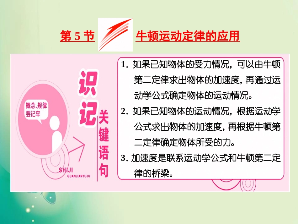 5.牛顿运动定律的应用-(2)_第1页