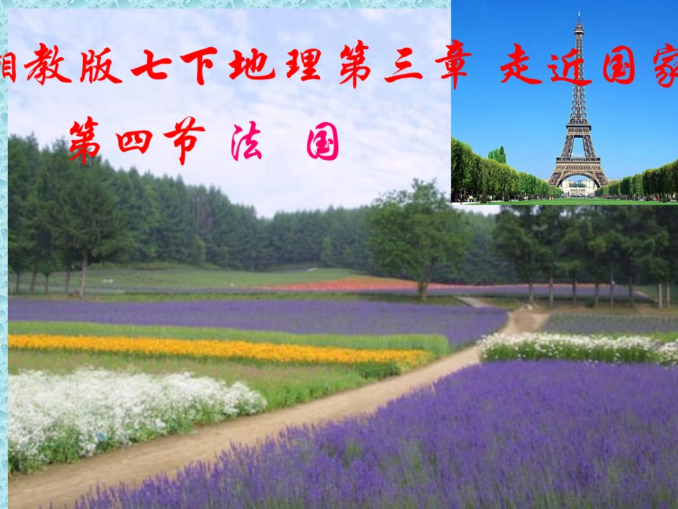 湘教版七七地理第三章第四节法国课件_第1页