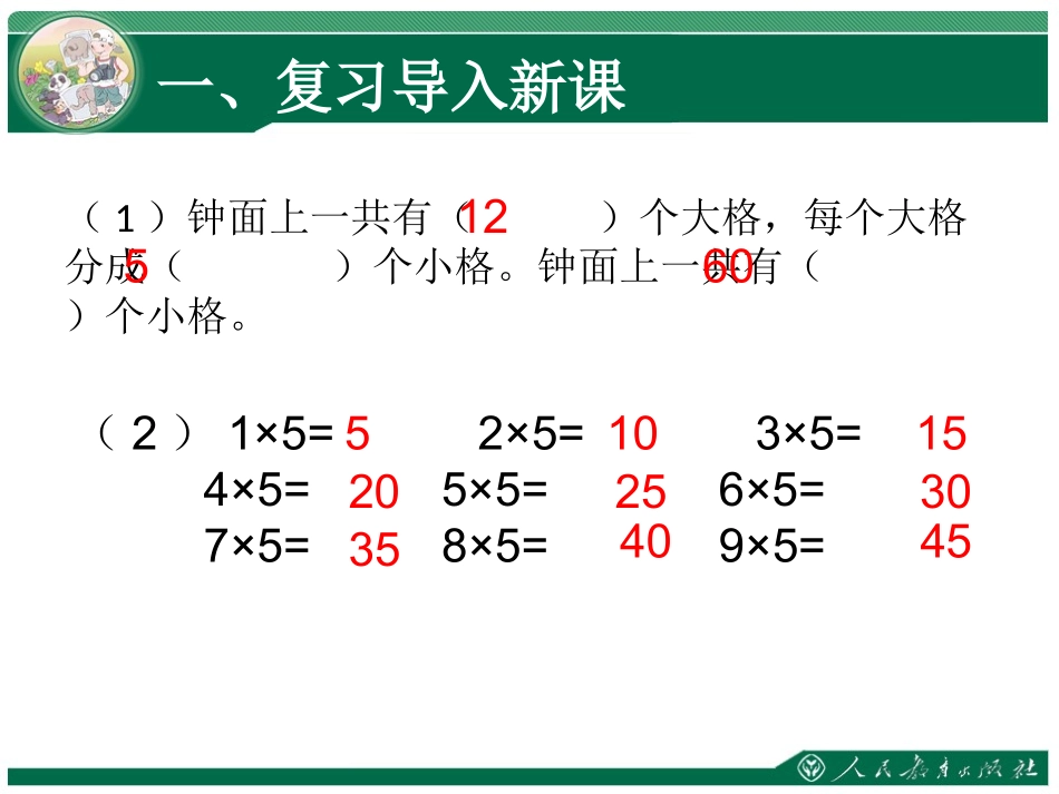 小学数学人教2011课标版二年级认识时间（课本91页例2） (2)_第2页