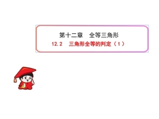 边边边判断三角形全等.2三角形全等的判定(1)