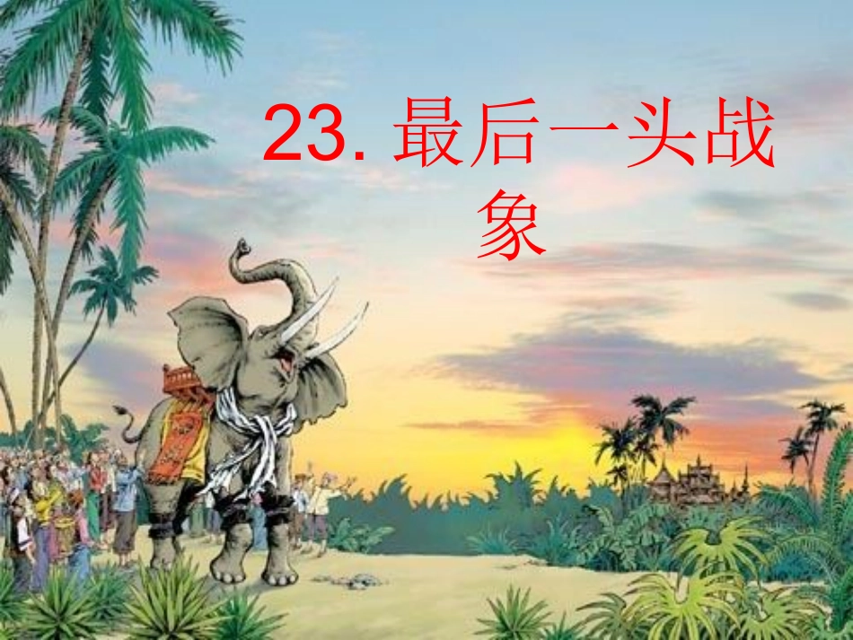 最后一头战象课件_第1页