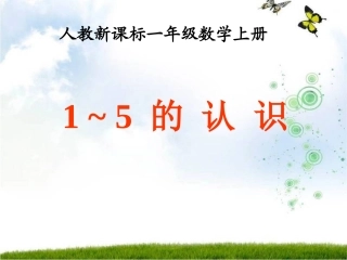 SX105小学数学一年级上册《1-5的认识》(人教版)5