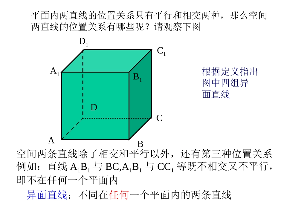 空间两直线的位置关系_第2页