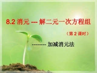 1.2.1代入消元法 (4)