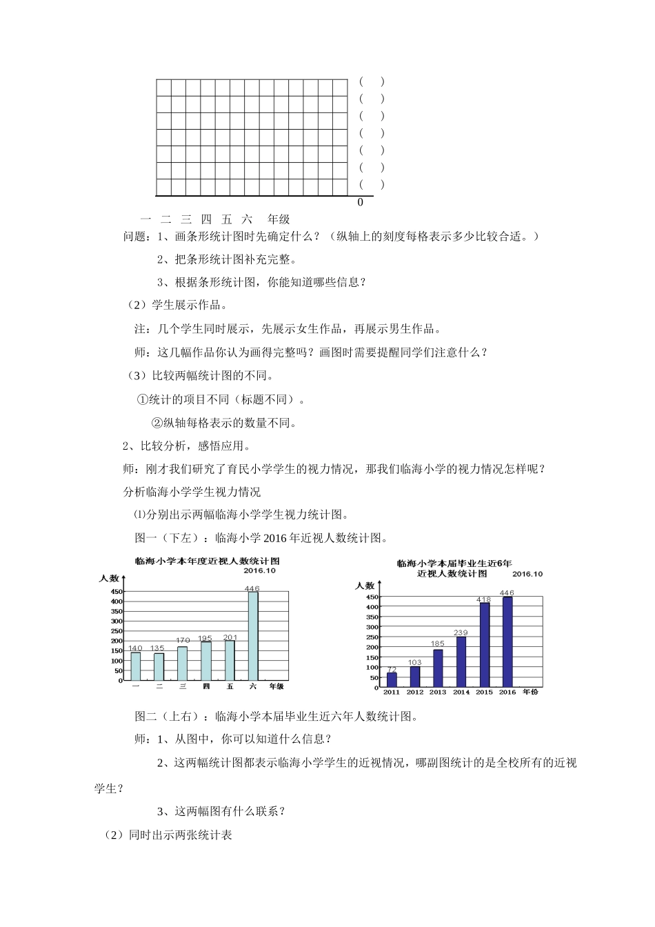 小学人教四年级数学条形统计图总复习（P111第4题、P114第12题）_第3页