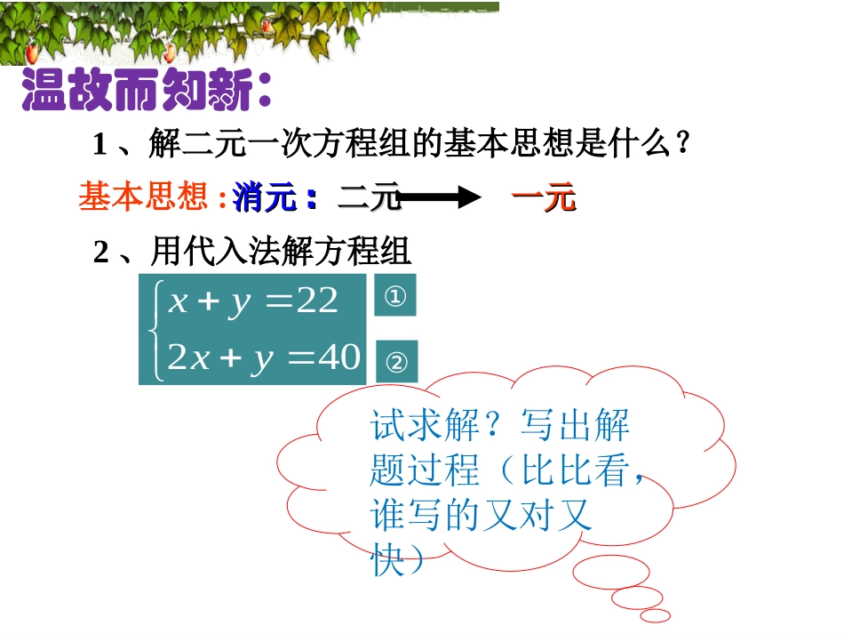 加减法解二元一次方程组.2.2-用加减消元法解二元一次方程组公开课_第2页