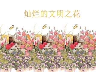 人教版初中九年级思想品德《灿烂的文明之花》课件